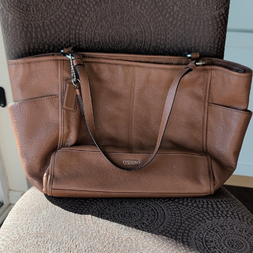Coach Tan Leather Tote Bag